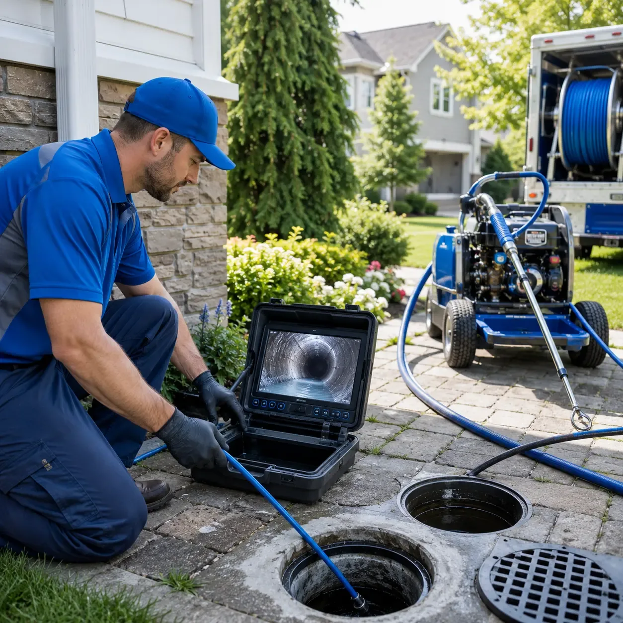 Outdoor drain cleaning professionals serving Red Oak, TX