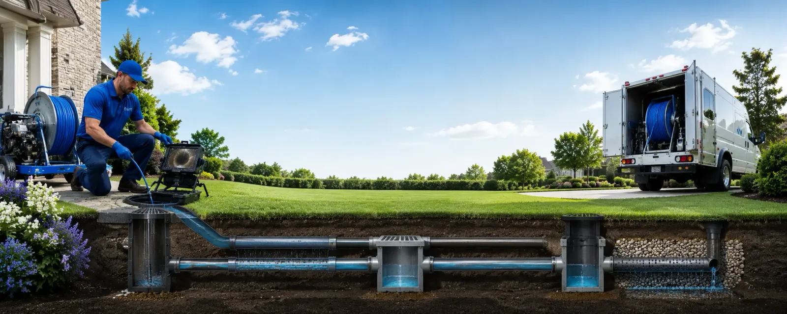 Outdoor drain cleaning information for Red Oak, TX